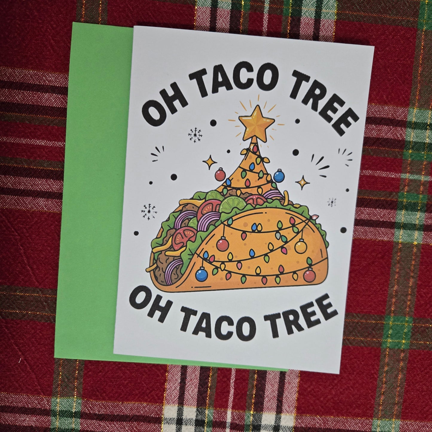 Oh Taco Tree Christmas Card