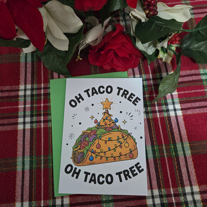 Oh Taco Tree Christmas Card