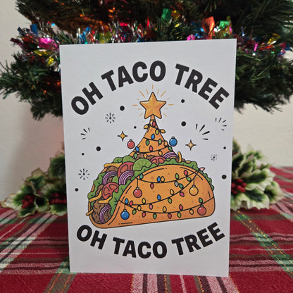 Oh Taco Tree Christmas Card