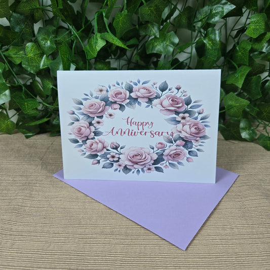 Floral Anniversay Card