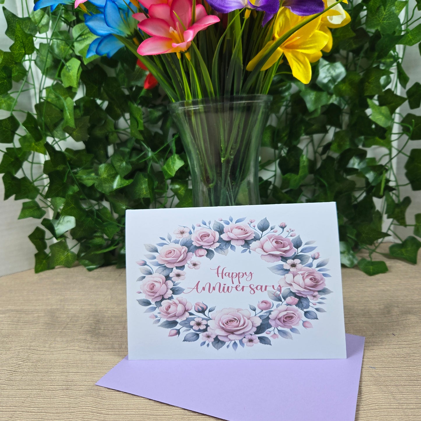 Floral Anniversay Card