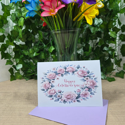 Floral Anniversay Card