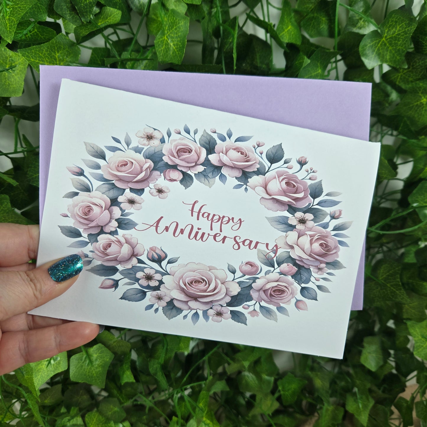 Floral Anniversay Card