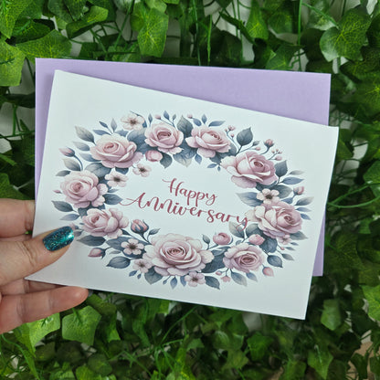 Floral Anniversay Card