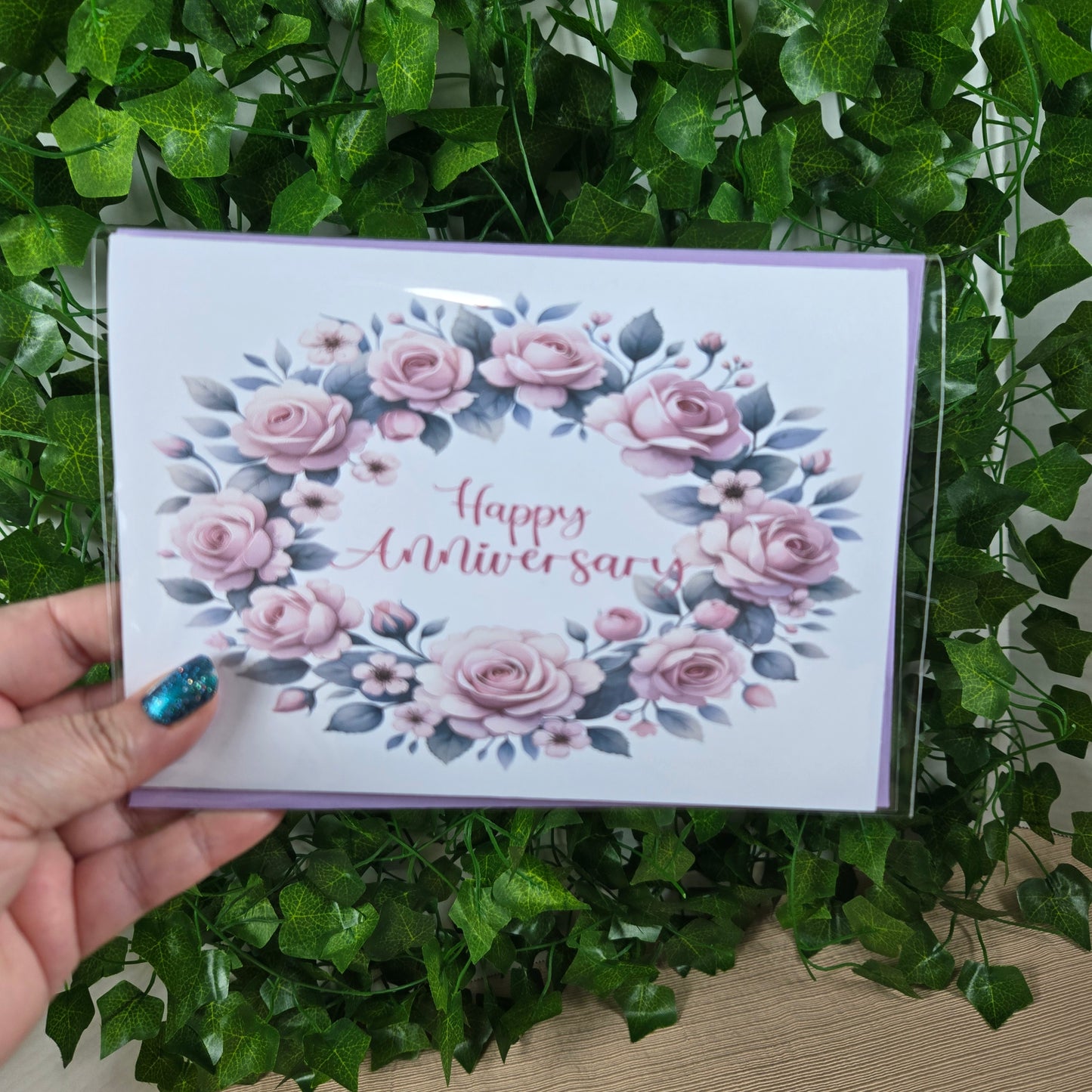 Floral Anniversay Card