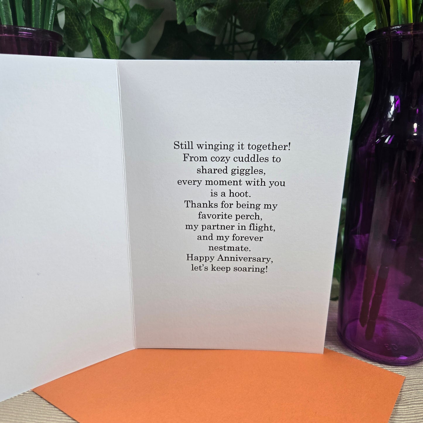 Cute Owl Couple Anniversary Card