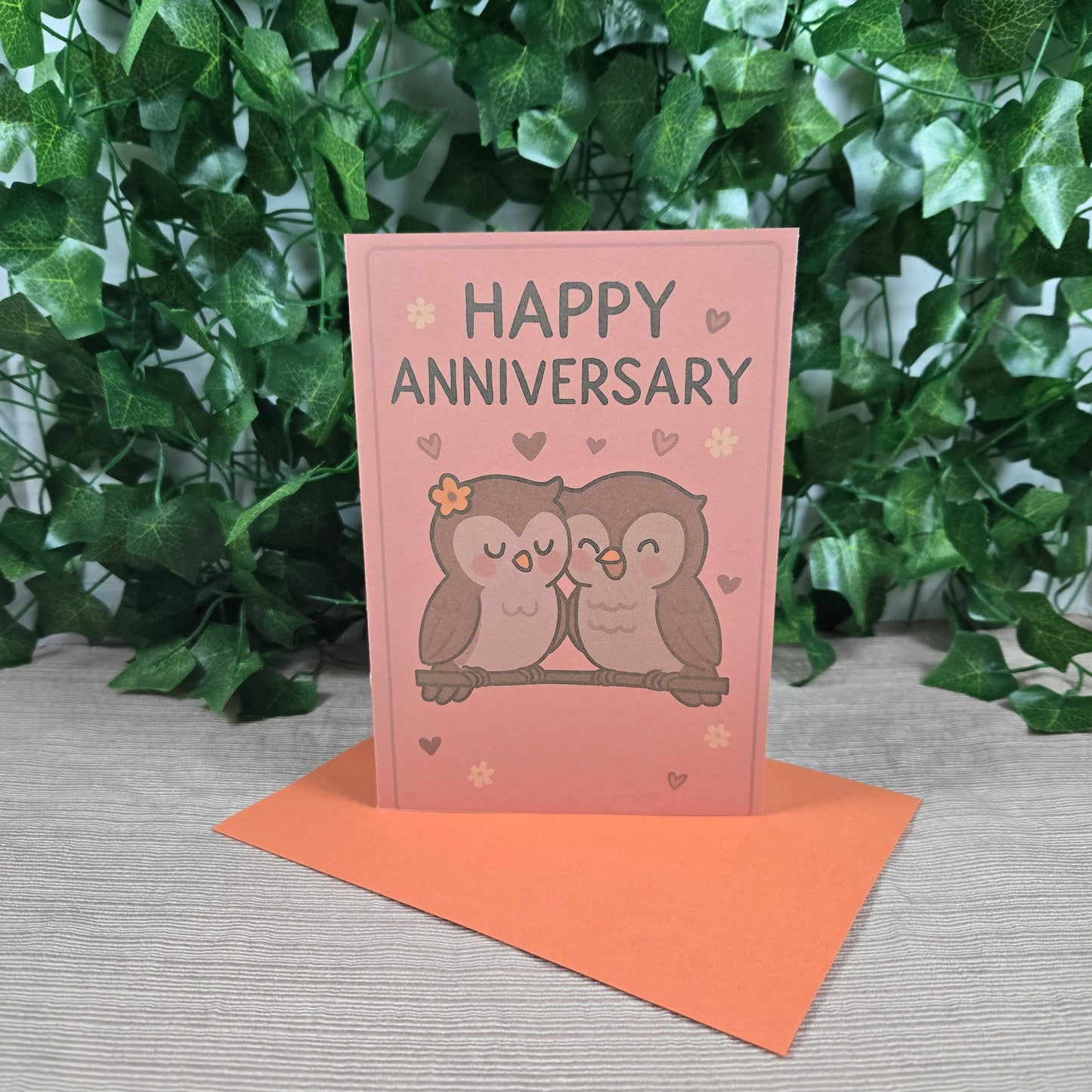 Cute Owl Couple Anniversary Card
