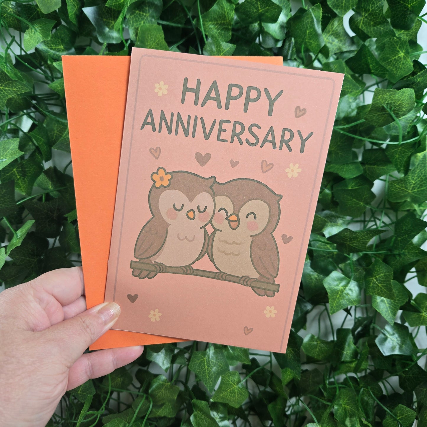 Cute Owl Couple Anniversary Card
