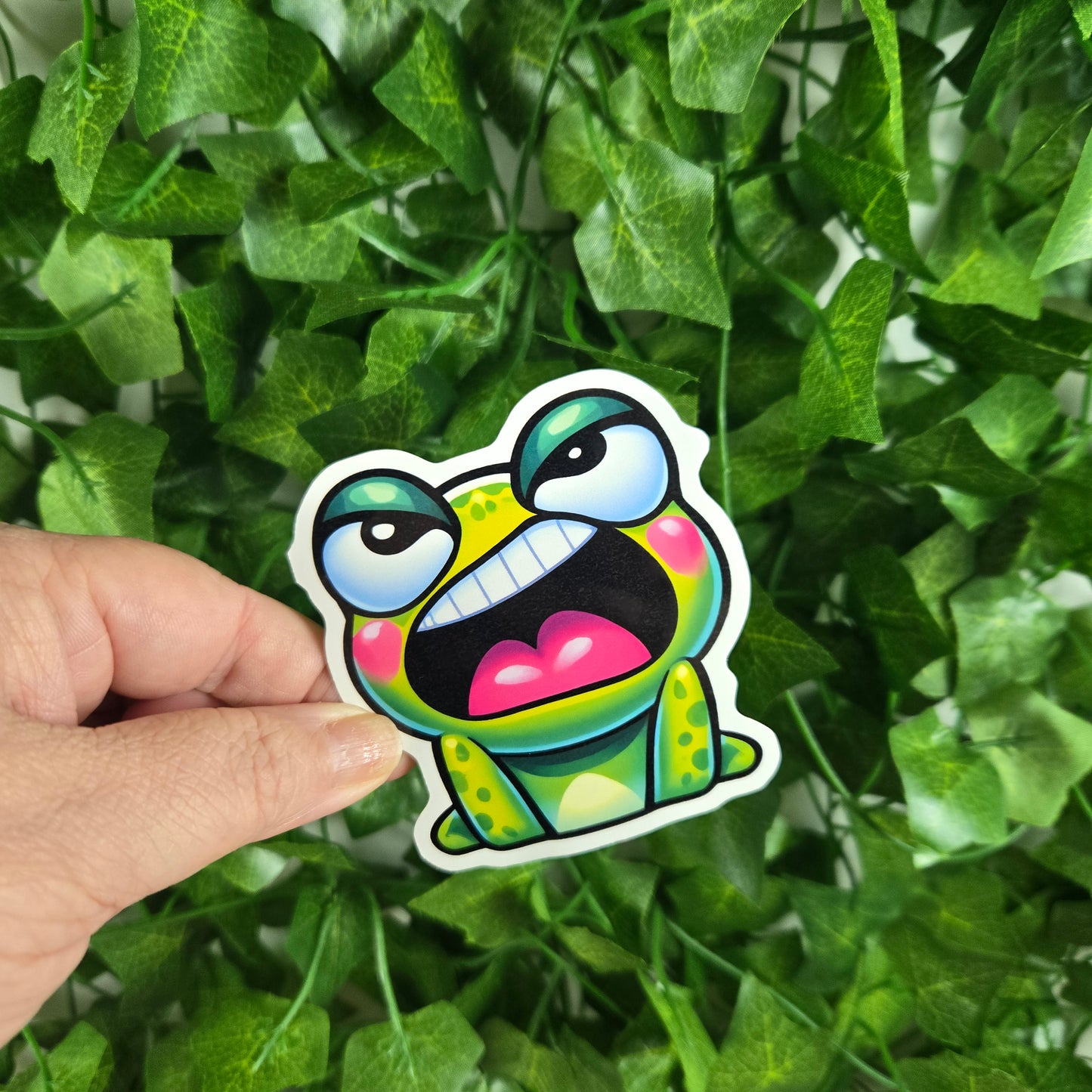 Funny Cute Frog Stickers