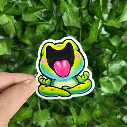 Funny Cute Frog Stickers