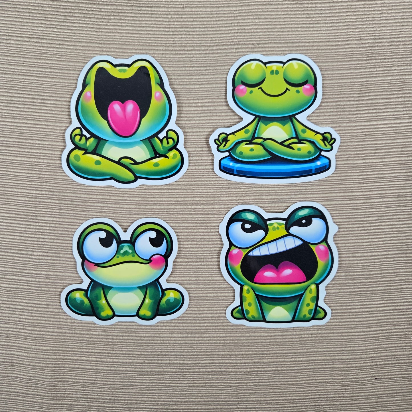 Funny Cute Frog Stickers