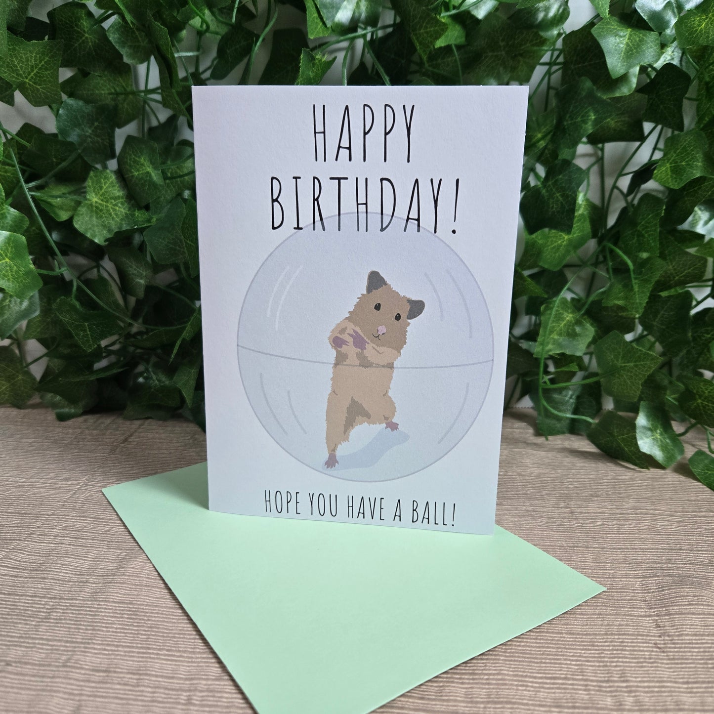 Funny Hamster Birthday Card