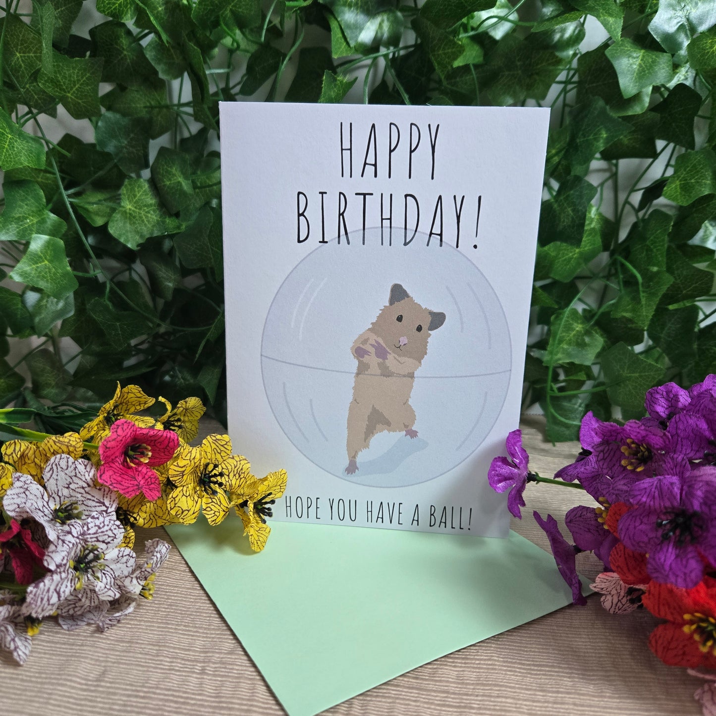 Funny Hamster Birthday Card