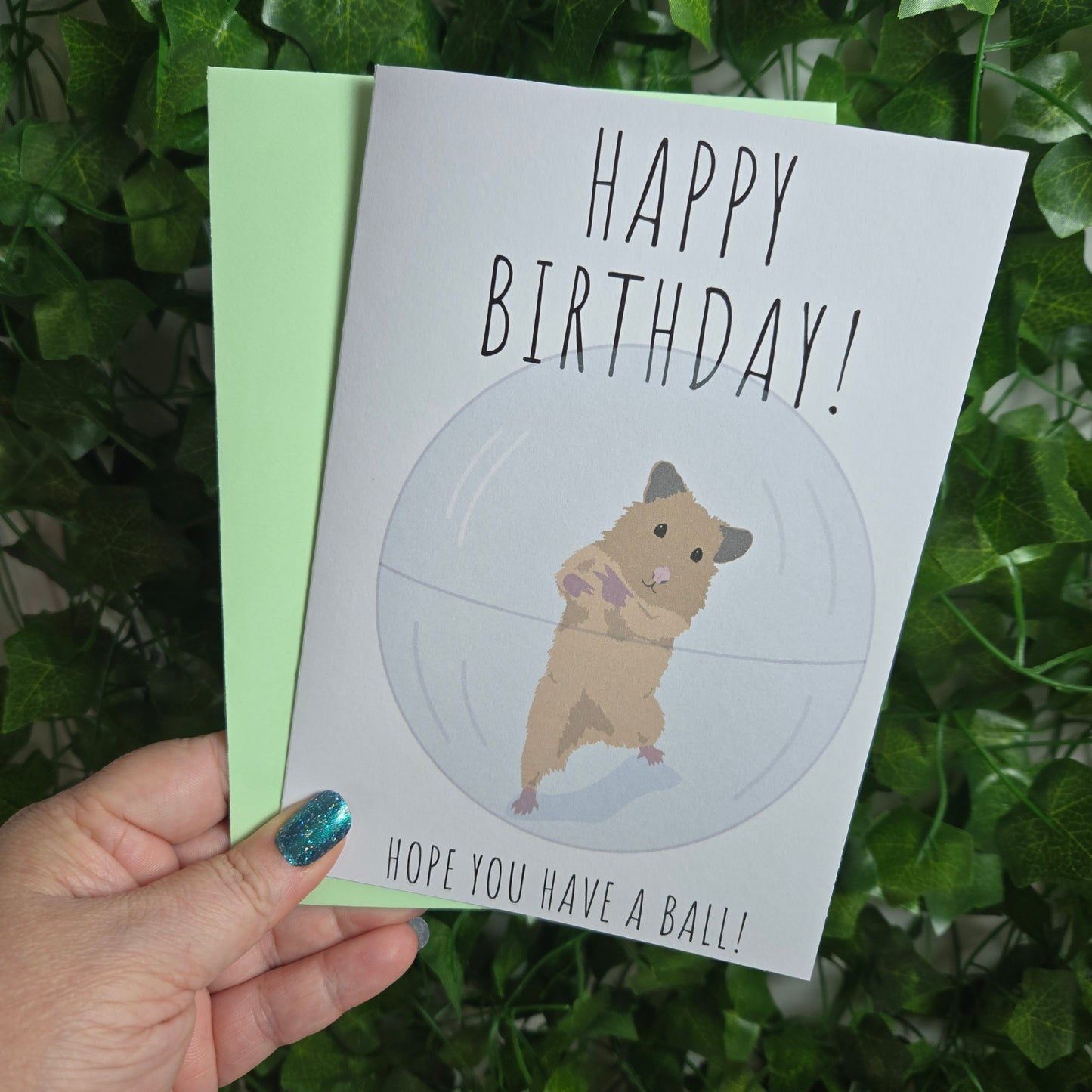 Funny Hamster Birthday Card