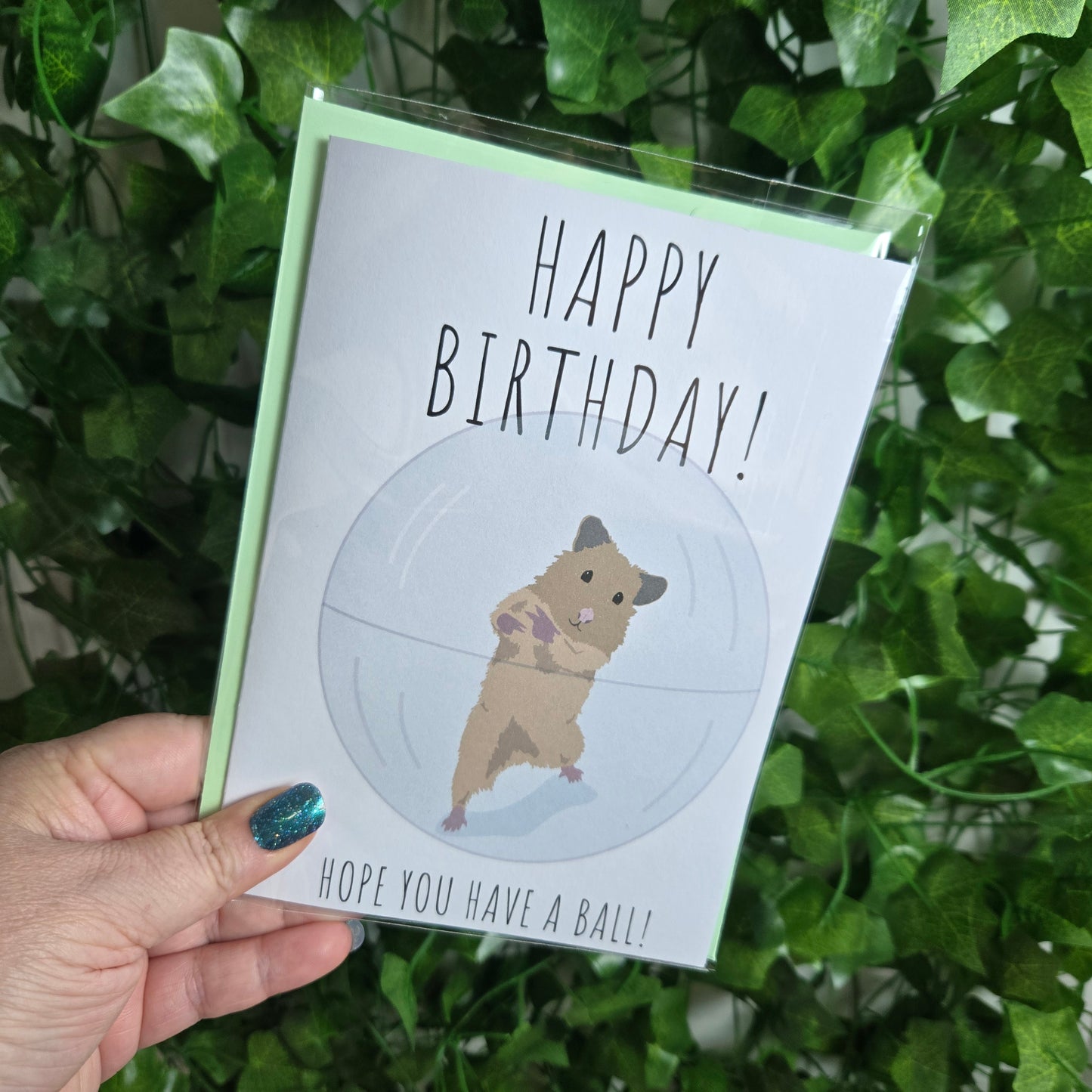 Funny Hamster Birthday Card