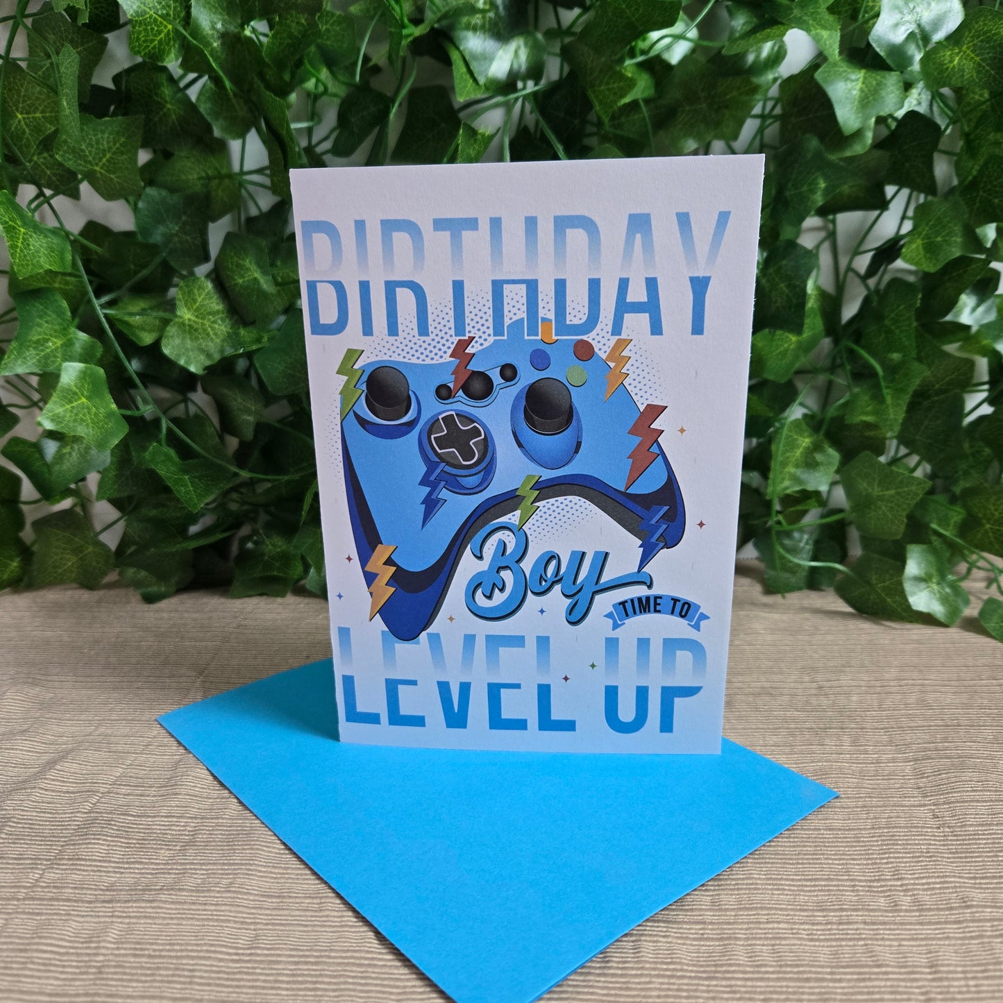 Level Up Birthday Boy Card