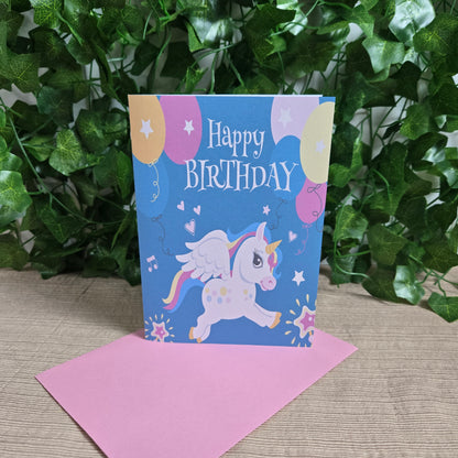 Cute Unicorn Birthday Card