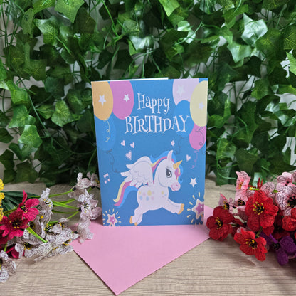 Cute Unicorn Birthday Card