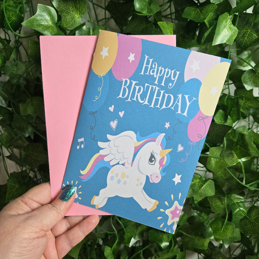 Cute Unicorn Birthday Card