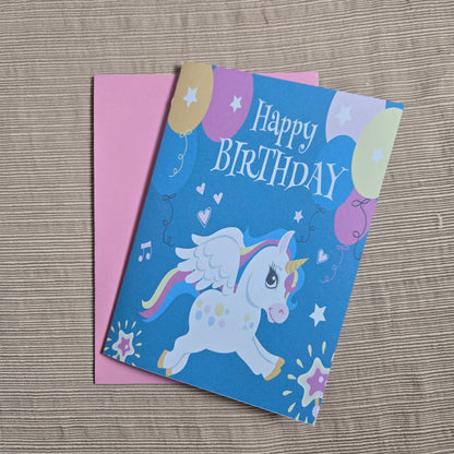 Cute Unicorn Birthday Card