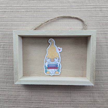 Gnome Book Lover Stickers