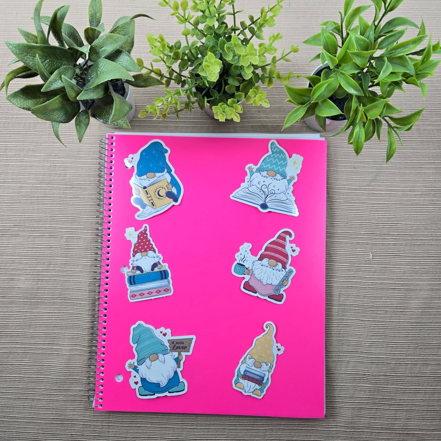 Gnome Book Lover Stickers
