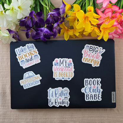 Book Lover Quote Stickers