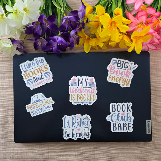 Book Lover Quote Stickers