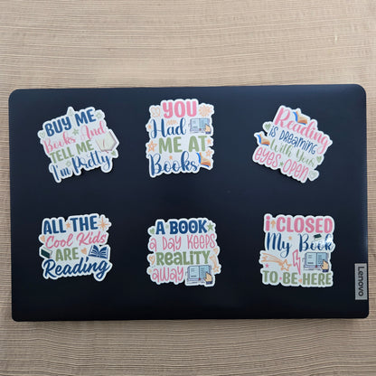Book lover Quotes Collection 1 Stickers