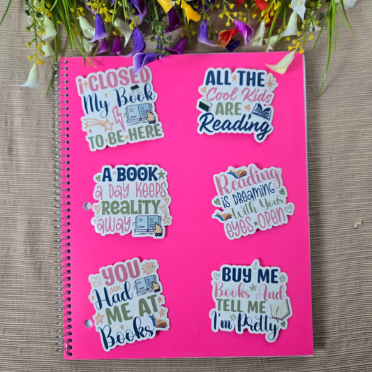 Book lover Quotes Collection 1 Stickers