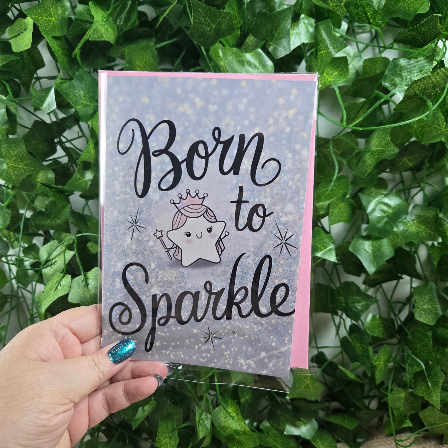 Born To Sparkle Birthday Card