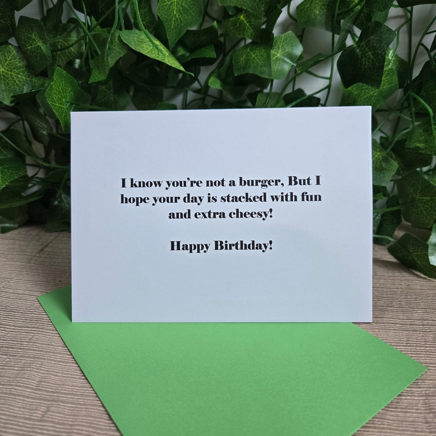 Birthday Burger Card