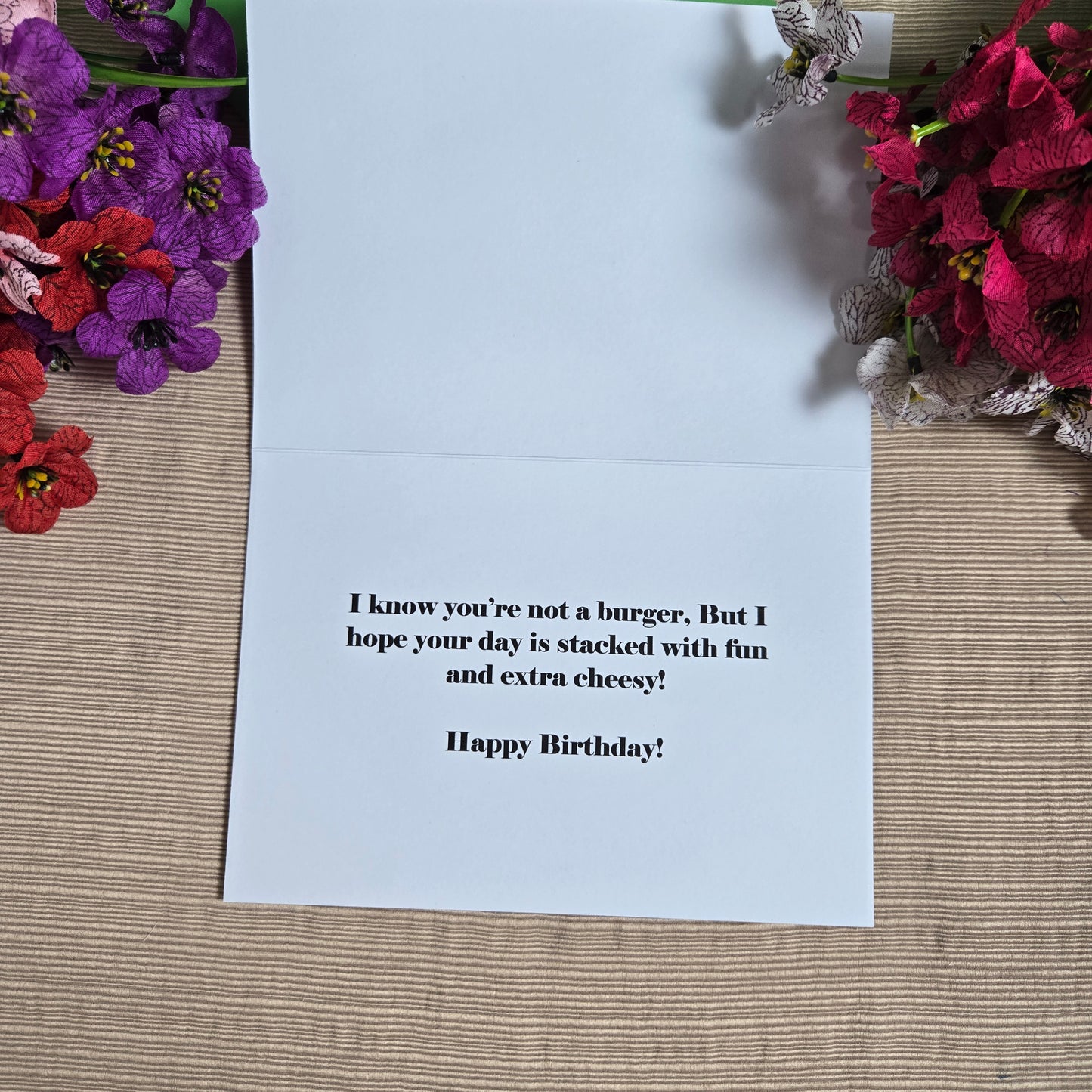 Birthday Burger Card