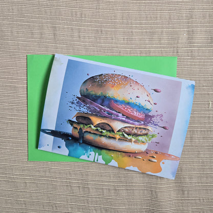Birthday Burger Card