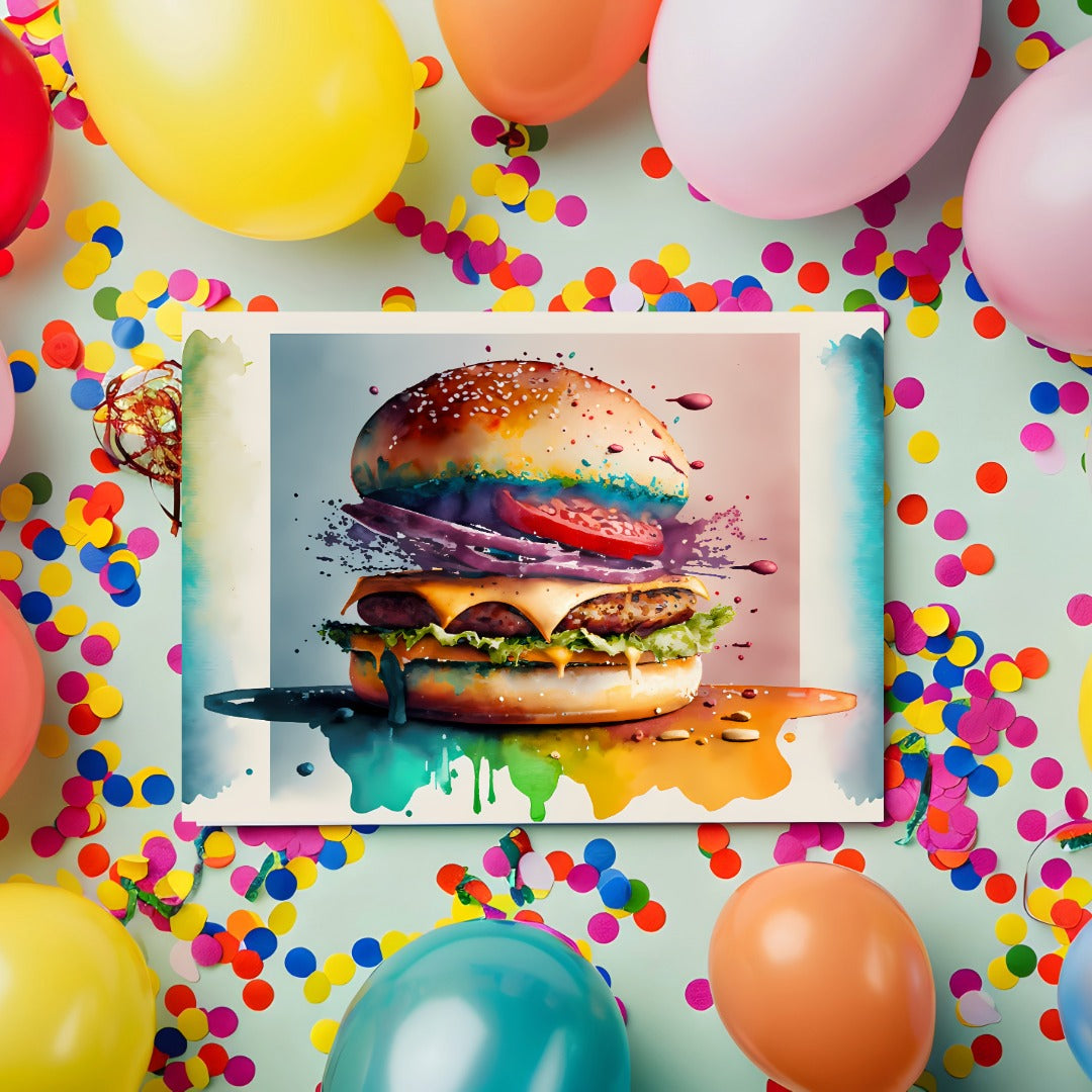 Birthday Burger Card