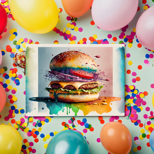 Birthday Burger Card