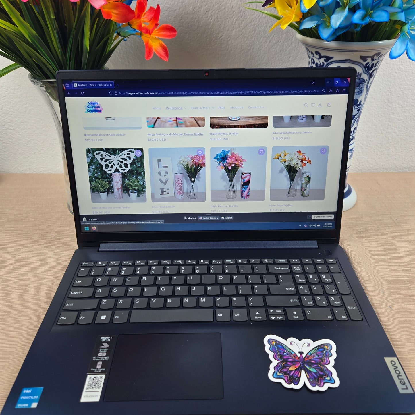 Beautiful Butterfly Stickers