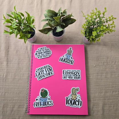 Funny Sarcastic Cactus Stickers