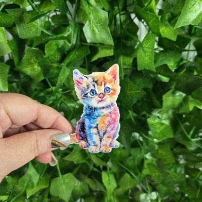 Colorful Kitten Sticker
