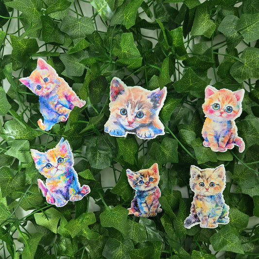 Colorful Kitten Sticker