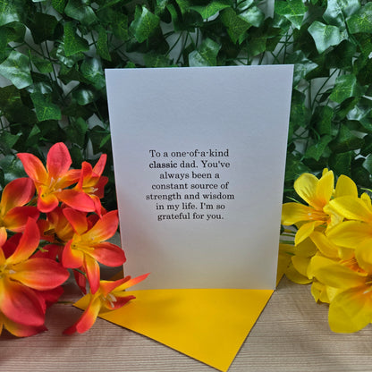 Classic Dad Birthday Card