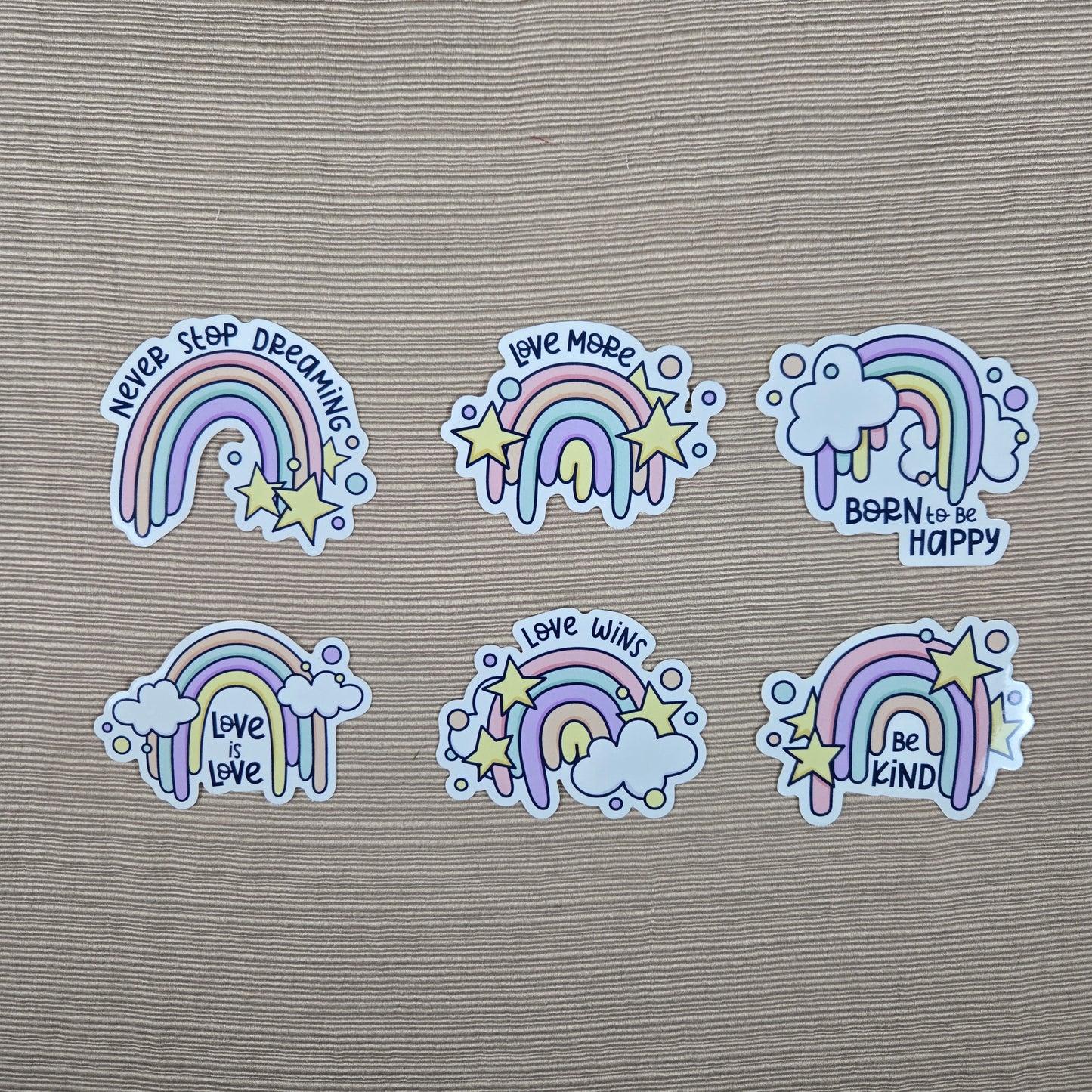 Rainbow Love Stickers