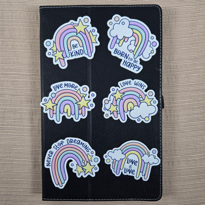Rainbow Love Stickers
