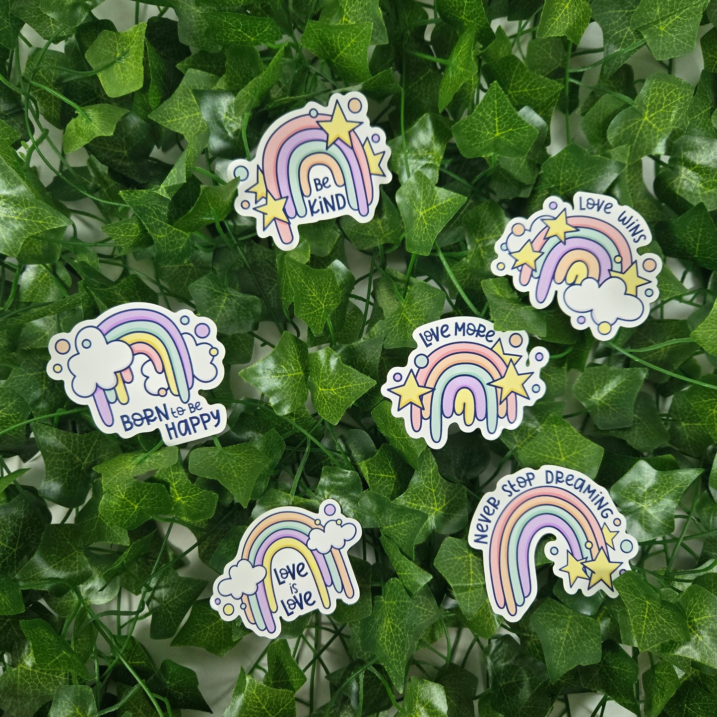 Rainbow Love Stickers
