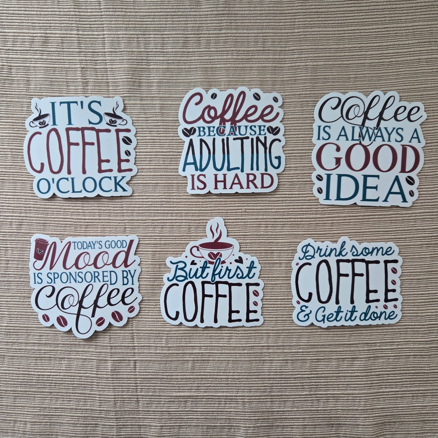 Coffee Quotes Collection 1 Stickers
