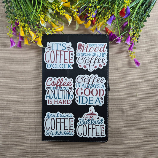 Coffee Quotes Collection 1 Stickers