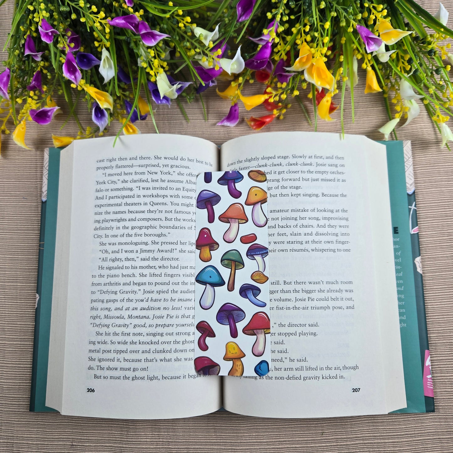 Colorful Shrooms Bookmark