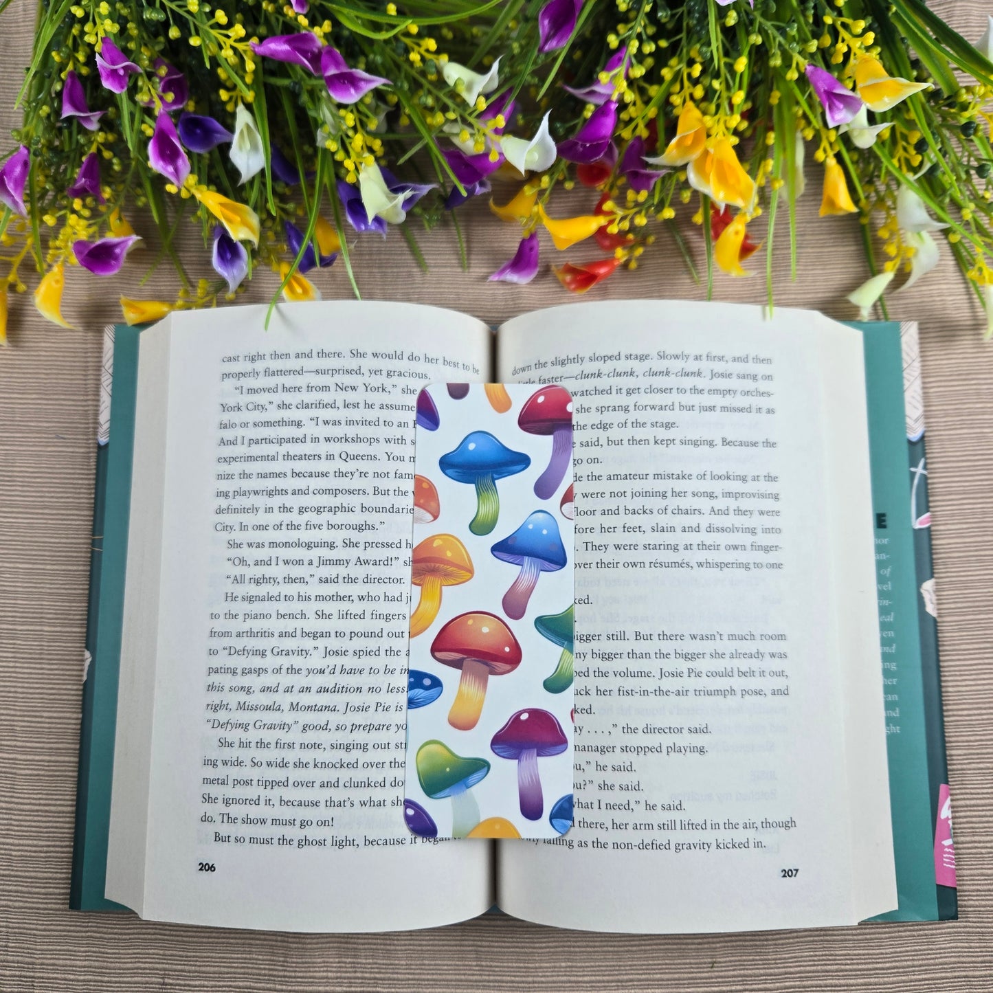 Colorful Shrooms Bookmark