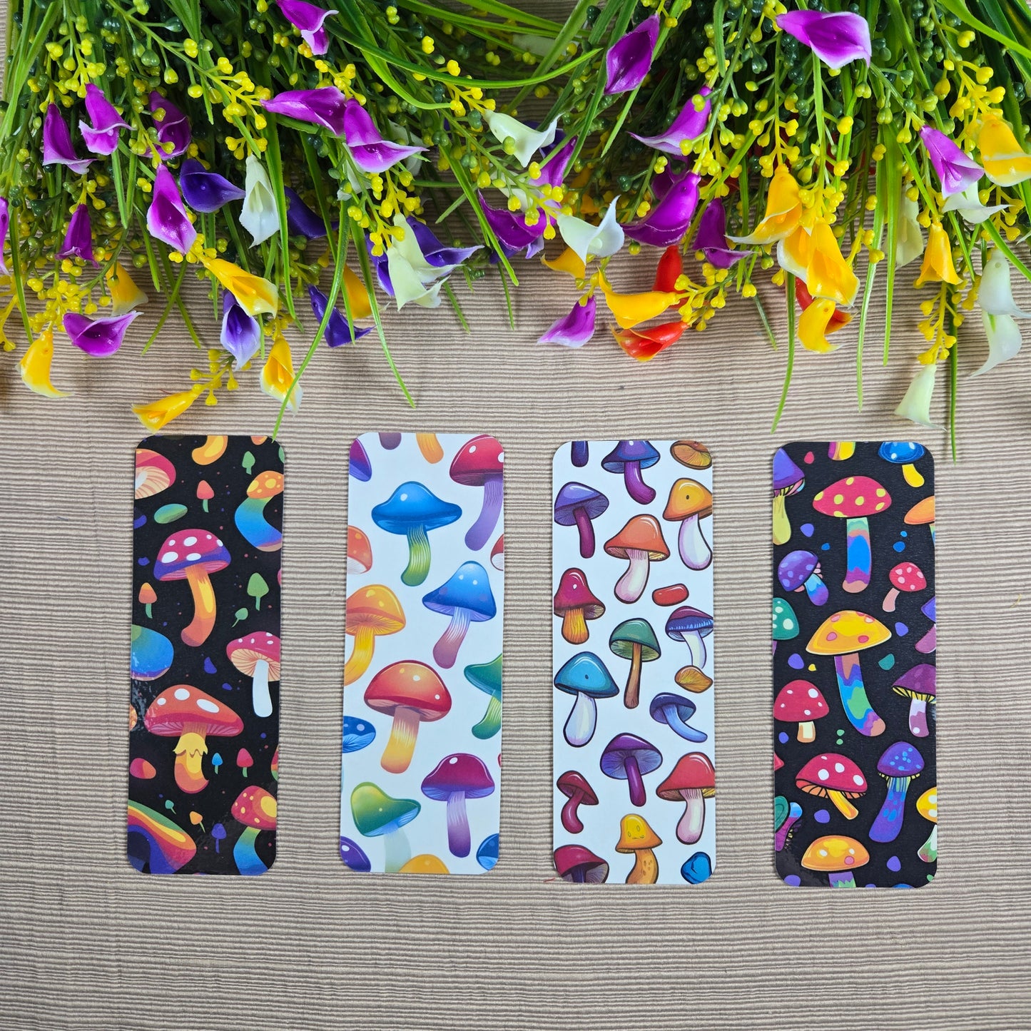 Colorful Shrooms Bookmark