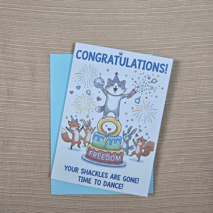 Congratulations On Your Divorce Funny Card